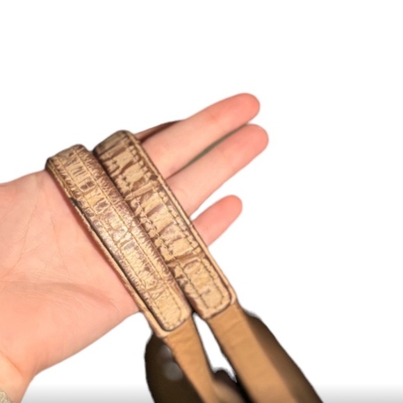 Coach Ashley Vintage F17661 Camel Beige Alligator Leather Carry all Tote Bag - Picture 12 of 12